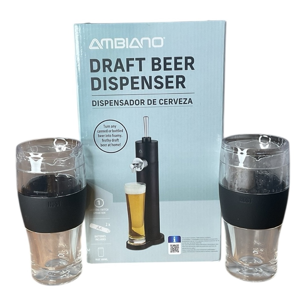 Ambiano Draft Beer Dispenser | Home Keg Tap System | Barware